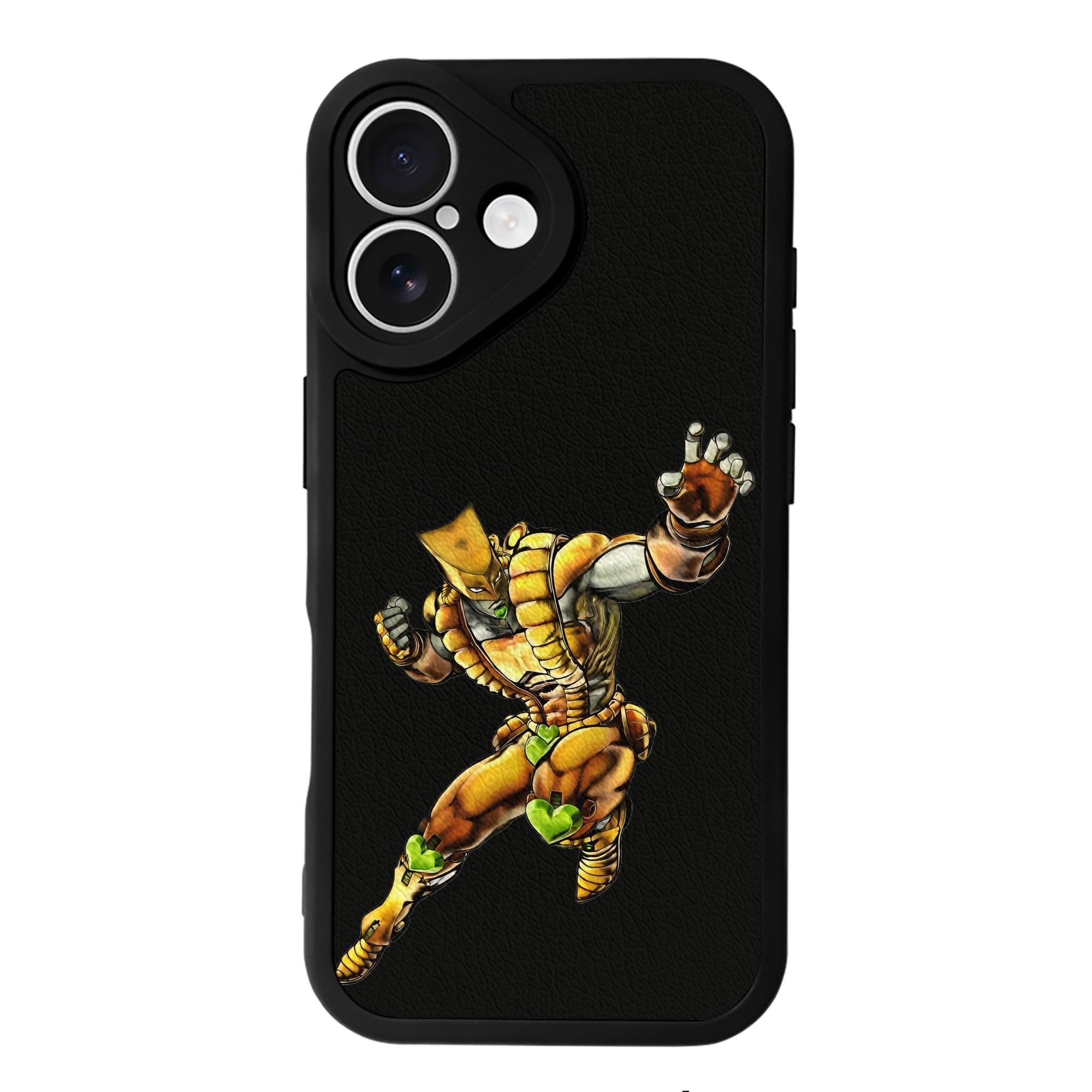 （画像用） ジョジョの奇妙な冒険 ディオ?ブランドー JoJo's Bizarre Adventure Dio Brando 【iPhone 16シリーズ対応】シリコンスマホケース（レザー調） 材質：シリコン